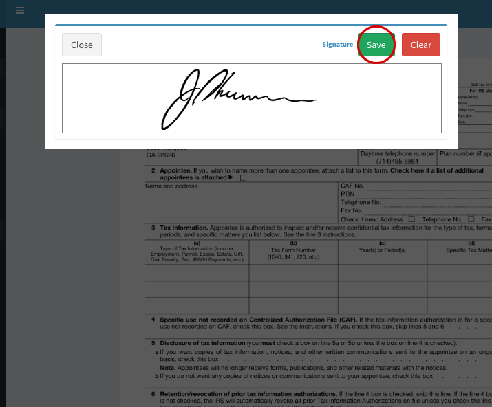 Signature Capture